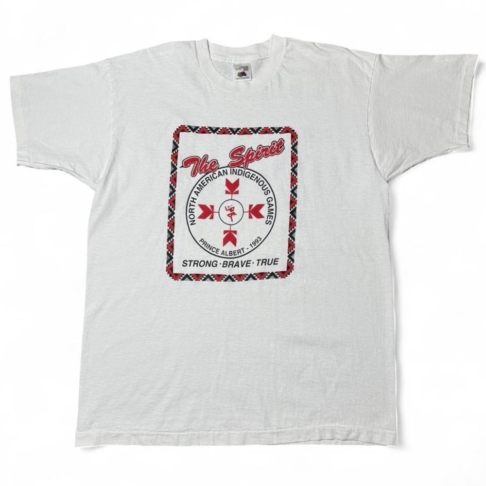 Vintage 1993 The Spirit Indigenous Games Prince Albert T-shirt XL 23x30